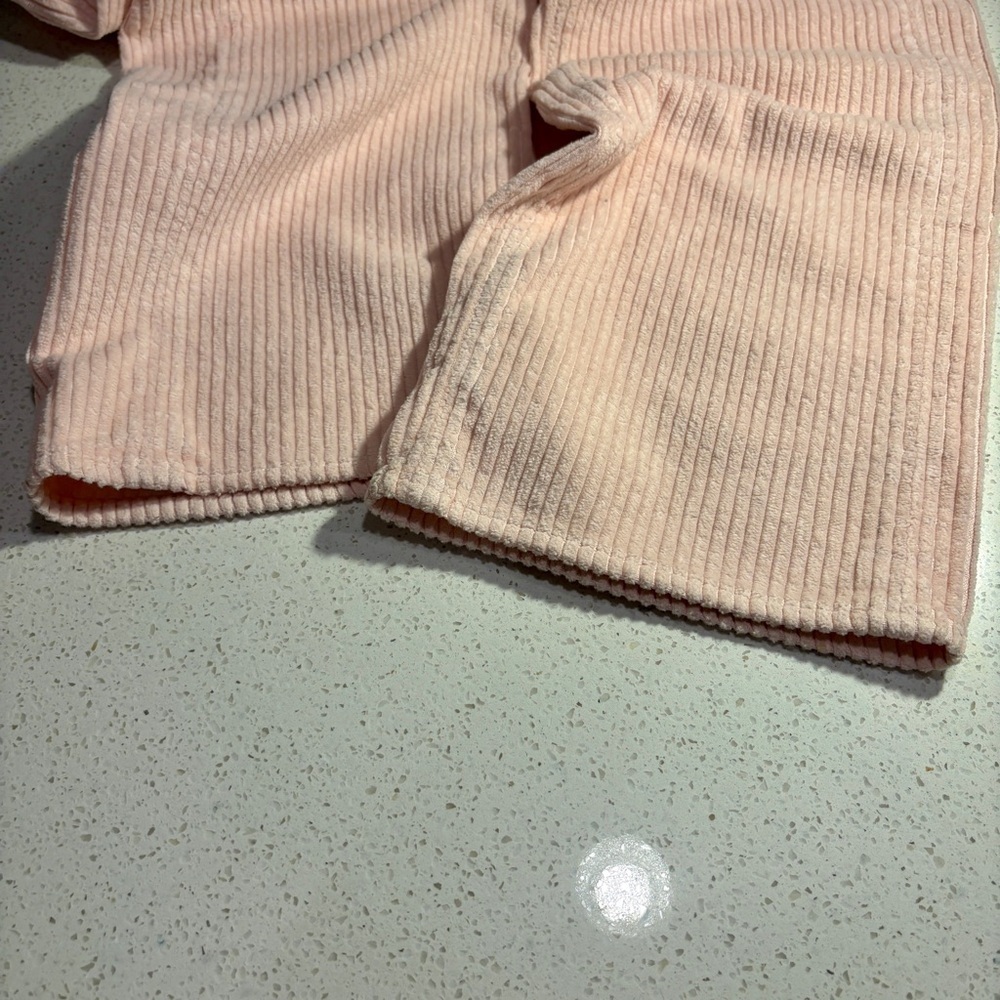 M.i.h. Jeans Pink Daily Drop Corduroy Crop Straight Leg Pant Size 31 - Picture 7 of 11